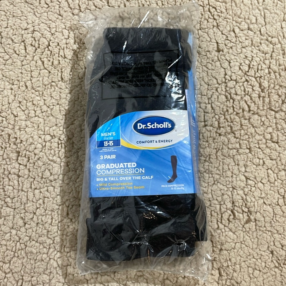 Dr.Scholls Men’s Graduated Compression Socks 3PCK